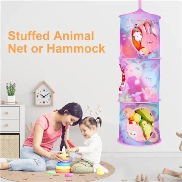 Stuffed Animal Storage Toy Net Hammock - Picture 3 of 4